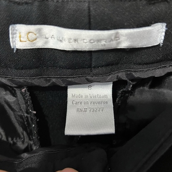 LC Lauren Conrad Black Stretch Ankle Pants – Size 8 - Picture 3 of 4